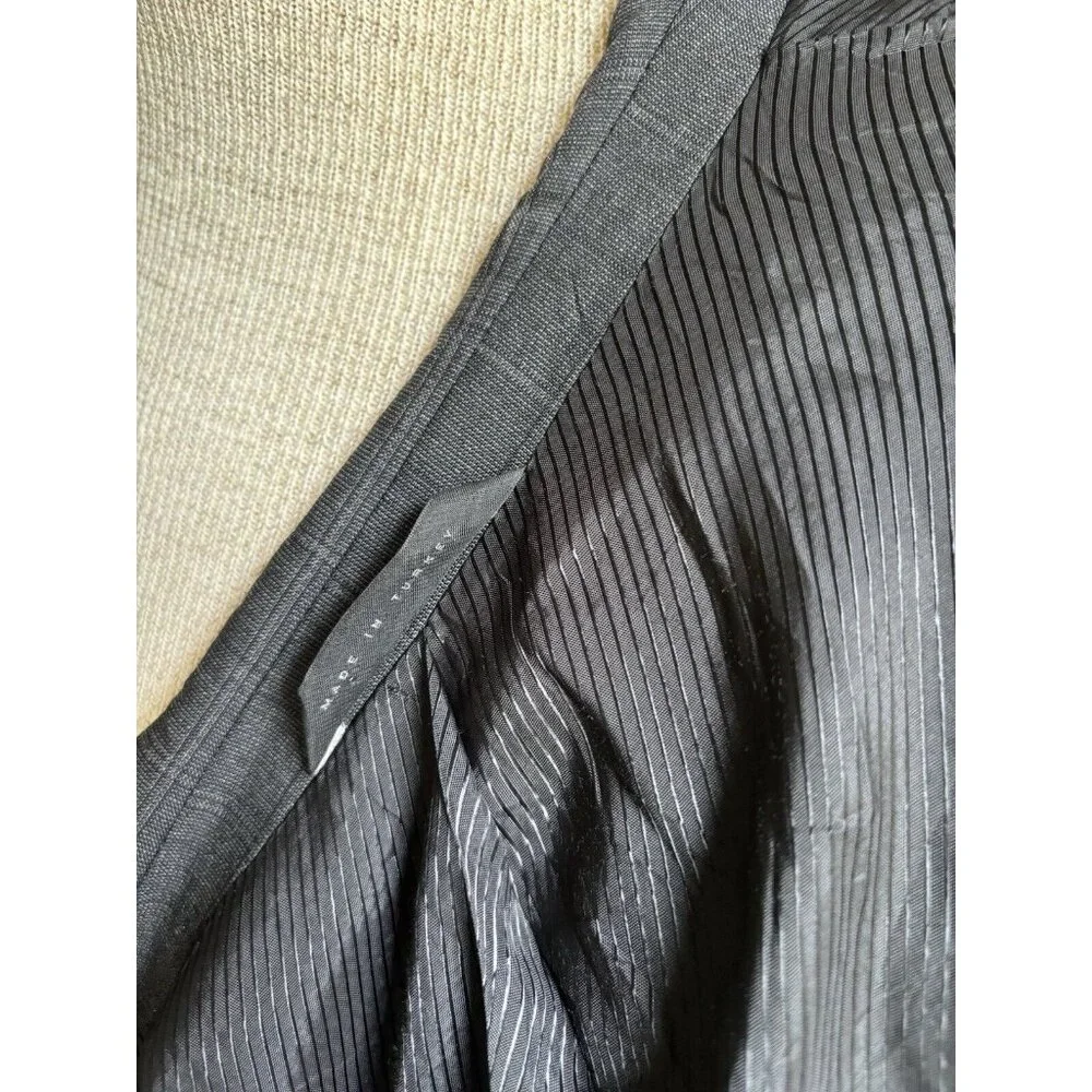 Hugo Boss Mens Blazer Wool Sport Coat US Sz 38R Redo Super 110‎ Grey Plaid